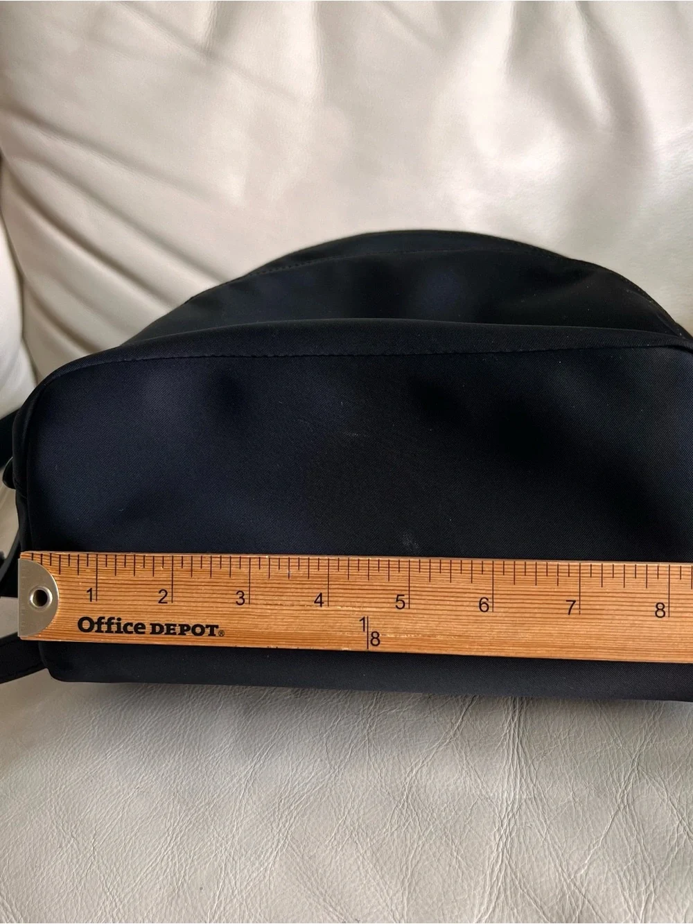 kate spade Black Nylon Mini Backpack Silver Hardware Logo Lined Inner Pockets